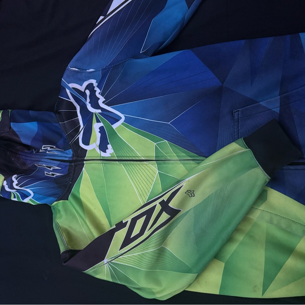 Fox Racing Blue and Green Jacket